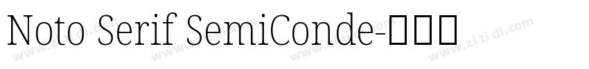 Noto Serif SemiConde字体转换